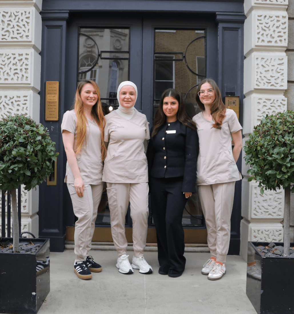 The Dermasurge team outside their Harley Street clinic